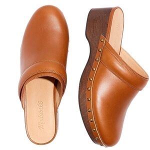 Madewell The Cecily Clog in English Saddle, New in Box